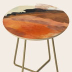landscape in fall abstract art Side Table Gallery Image 2