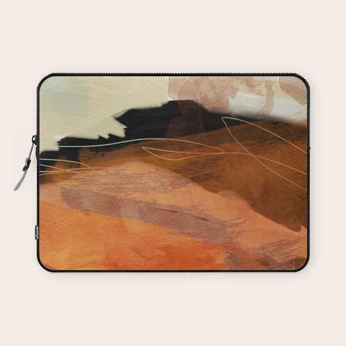 landscape in fall abstract art Laptop Sleeve Gallery Image 1
