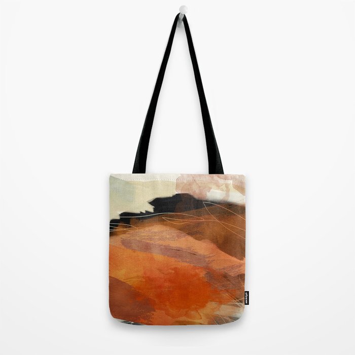 landscape in fall abstract art Tote Bag Gallery Image 2