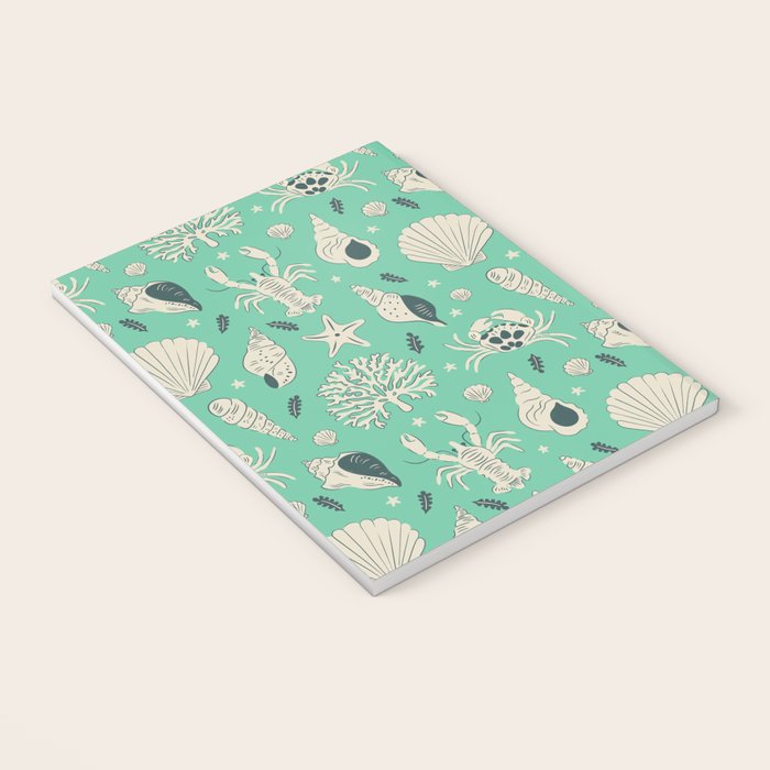Ocean Crustaceans And Nautical Seashells Notebook Gallery Image 3