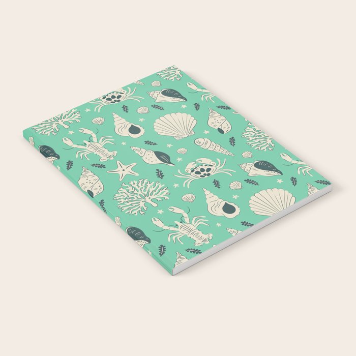 Ocean Crustaceans And Nautical Seashells Notebook Gallery Image 2