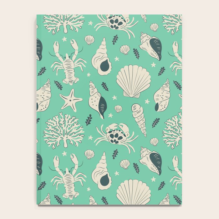 Ocean Crustaceans And Nautical Seashells Notebook Gallery Image 4