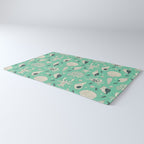 Ocean Crustaceans And Nautical Seashells Rug Gallery Image 3