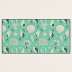 Ocean Crustaceans And Nautical Seashells Desk Mat Gallery Image 3