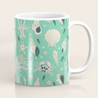 Ocean Crustaceans And Nautical Seashells Coffee Mug Gallery Image 1