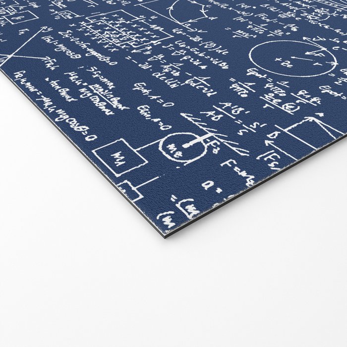 Physics Equations // Navy Welcome Mat Gallery Image 2