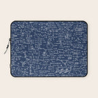 Physics Equations // Navy Laptop Sleeve Gallery Image 1