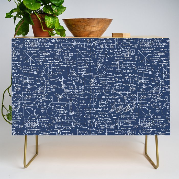 Physics Equations // Navy Credenza Gallery Image 1
