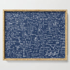Physics Equations // Navy Serving Tray Gallery Image 1