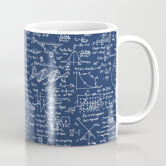 Physics Equations // Navy Coffee Mug Gallery Image 1