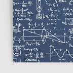 Physics Equations // Navy Poster Gallery Image 3
