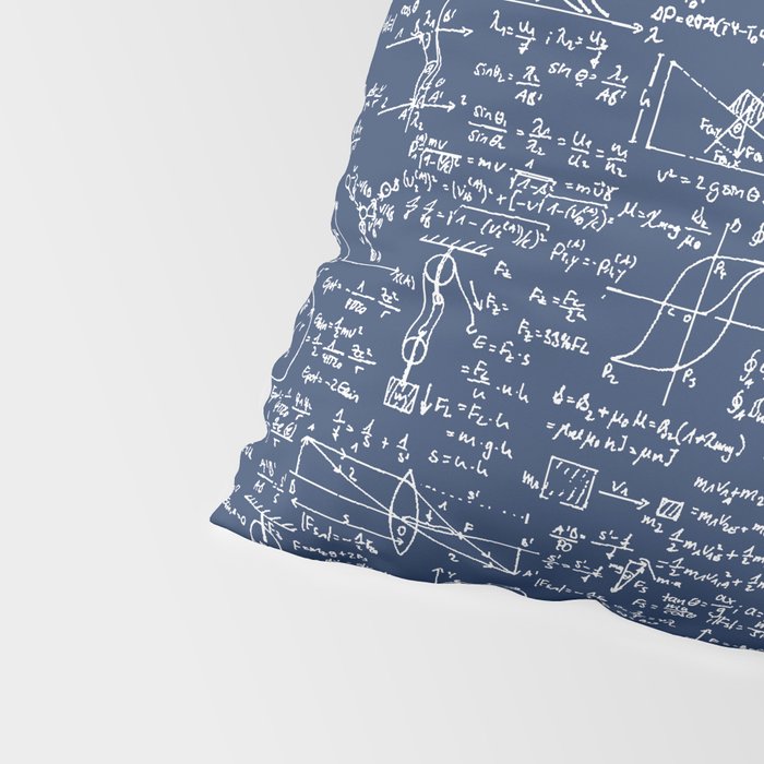 Physics Equations // Navy Pillow Sham Gallery Image 4