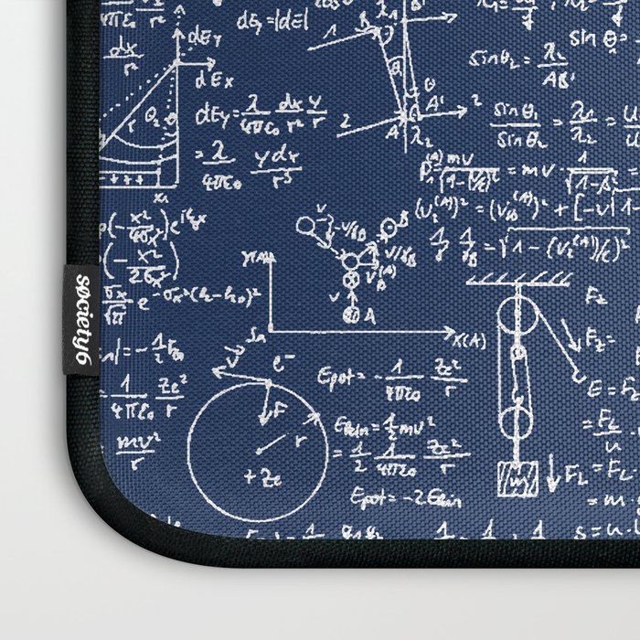 Physics Equations // Navy Laptop Sleeve Gallery Image 3