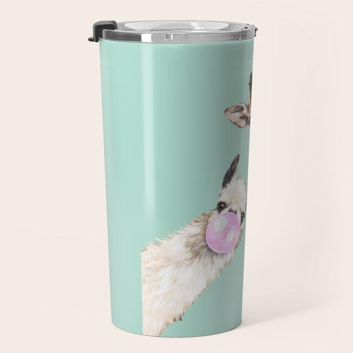 Bubble Gum Gang in Green Travel Mug Gallery Image 3