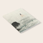 Ohara Koson, Bird And Waterfall -Vintage Japanese Woodblock Print  Notebook Gallery Image 2