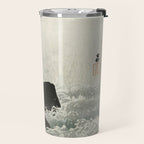 Ohara Koson, Bird And Waterfall -Vintage Japanese Woodblock Print  Travel Mug Gallery Image 2