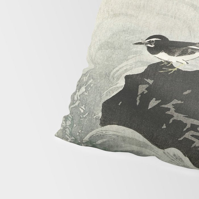 Ohara Koson, Bird And Waterfall -Vintage Japanese Woodblock Print  Pillow Sham Gallery Image 4
