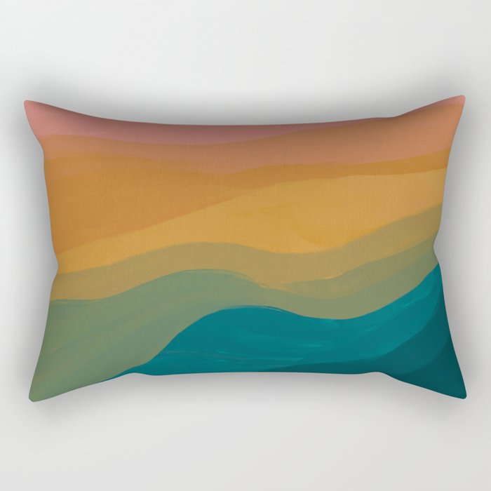 Desert Mountains In Color Rectangular Pillow Gallery Image 2