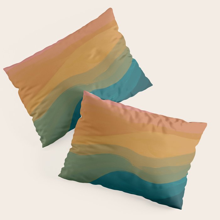 Desert Mountains In Color Pillow Sham Gallery Image 1