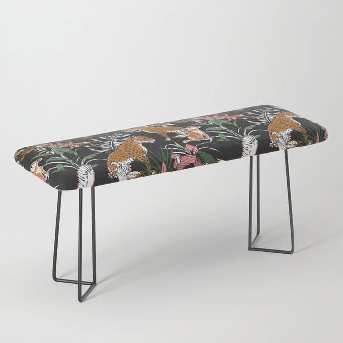 Leopards at night Bench Gallery Image 1