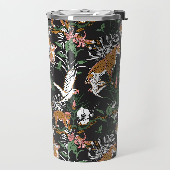 Leopards at night Travel Mug Gallery Image 2