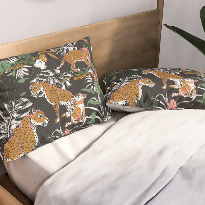 Leopards at night Pillow Sham Gallery Image 2
