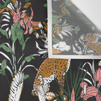Leopards at night Wall Tapestry Gallery Image 3