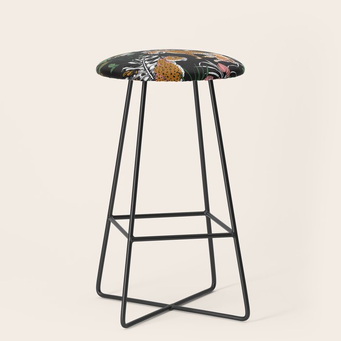 Leopards at night Stool Gallery Image 1