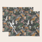Leopards at night Placemat Gallery Image 1