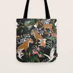 Leopards at night Tote Bag Gallery Image 1