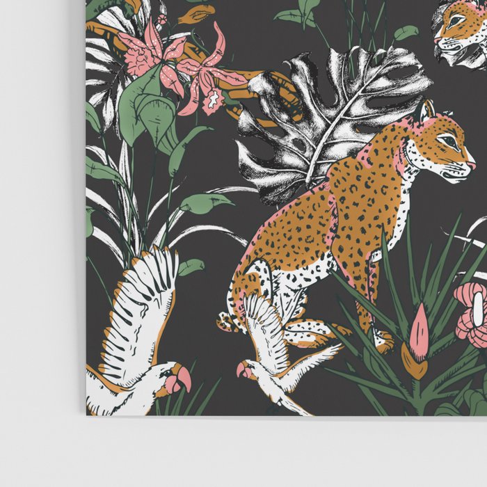 Leopards at night Poster Gallery Image 3