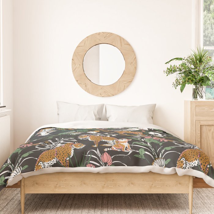 Leopards at night Duvet Cover Gallery Image 3