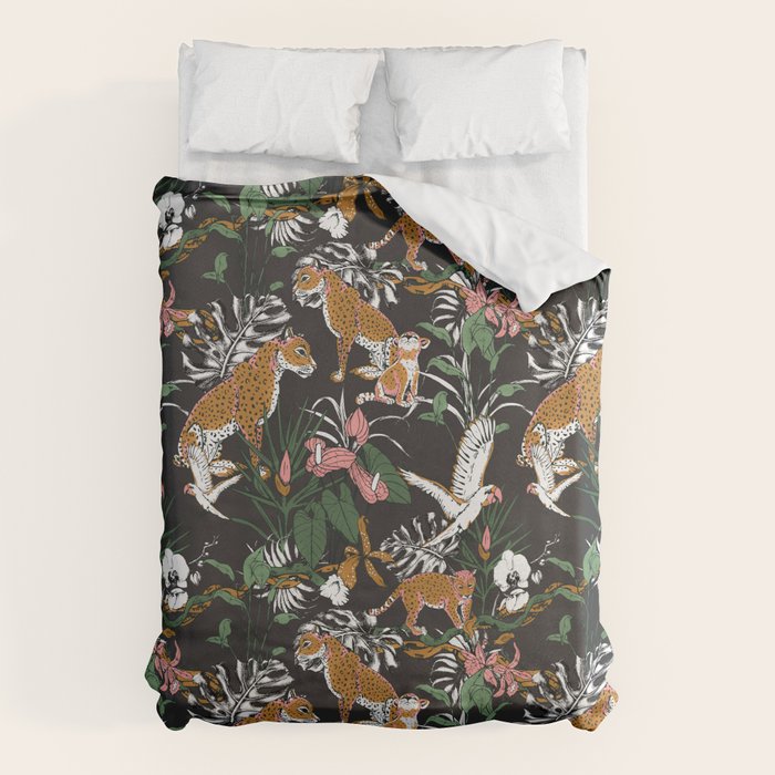 Leopards at night Duvet Cover Gallery Image 6
