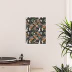 Leopards at night Poster Gallery Image 2