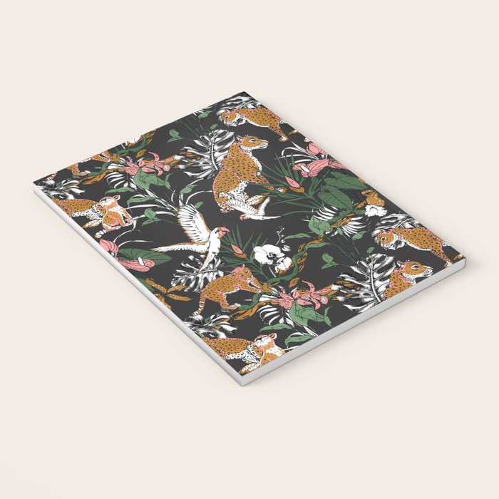 Leopards at night Notebook Gallery Image 3