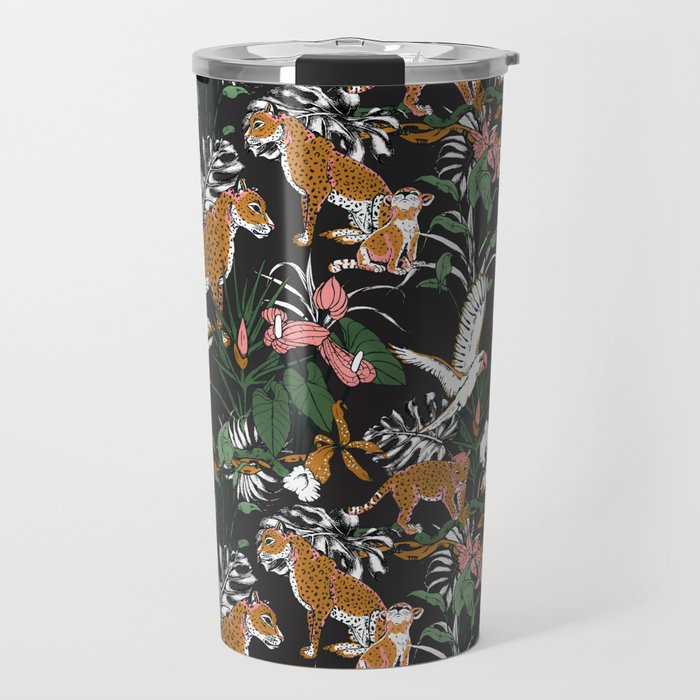 Leopards at night Travel Mug Gallery Image 1