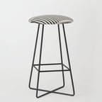 Gray Beige Black Lines Minimalist Stool Gallery Image 1
