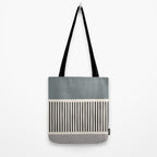 Gray Beige Black Lines Minimalist Tote Bag Gallery Image 2