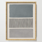 Gray Beige Black Lines Minimalist Serving Tray Gallery Image 1