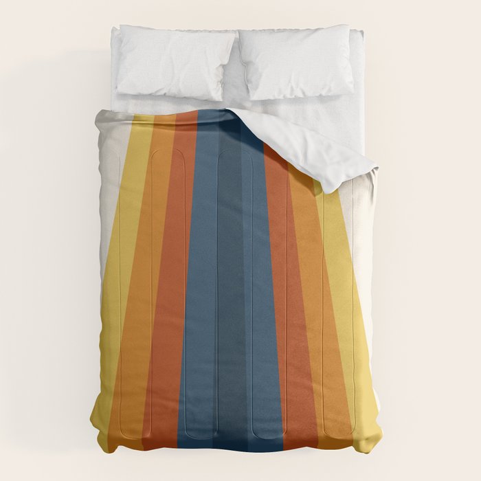 Bright 70's Retro Stripes Comforter Gallery Image 6