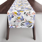 Abstract brush strokes splashes Table Runner Gallery Image 1
