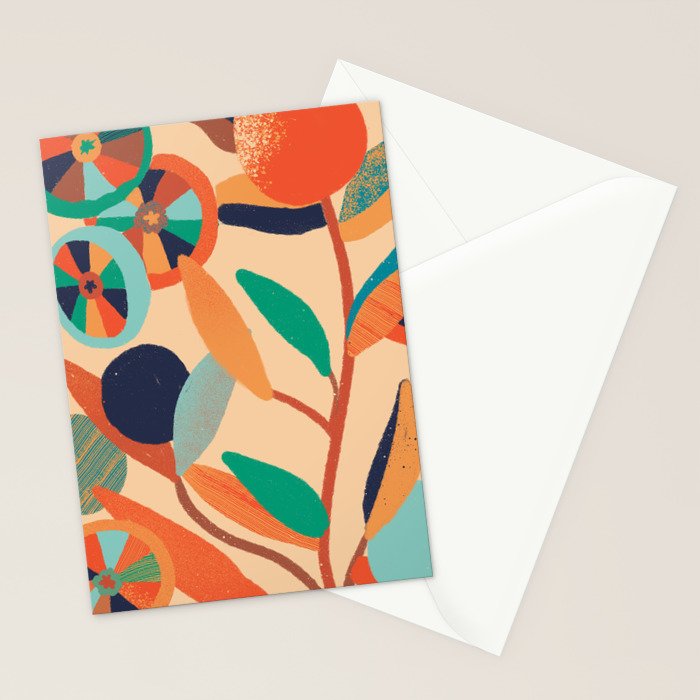 Orange tree Stationery Card Gallery Image 2