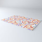 Colorful Curved Path Tiles G Rug Gallery Image 3