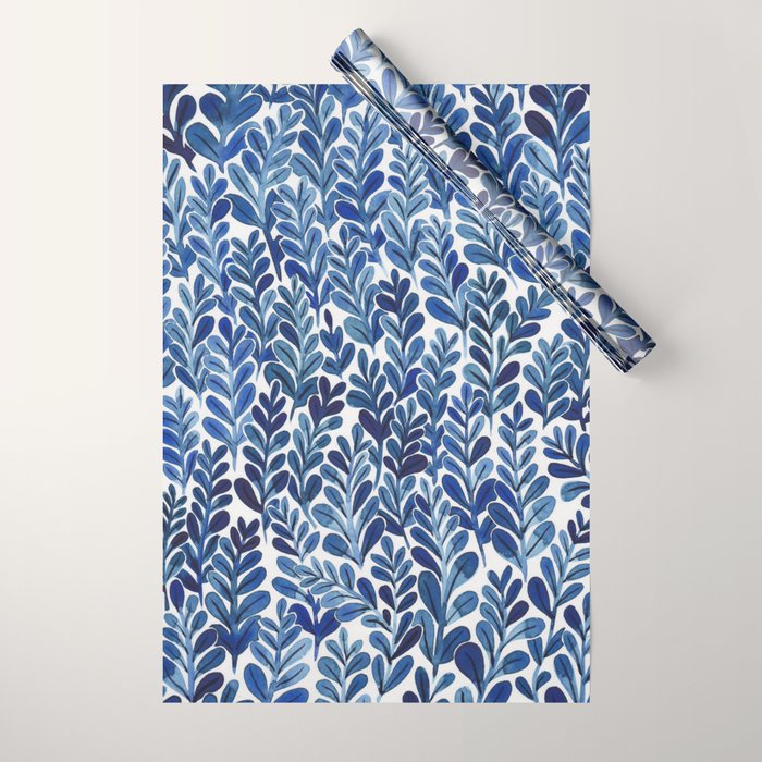Indigo blues Wrapping Paper Gallery Image 1