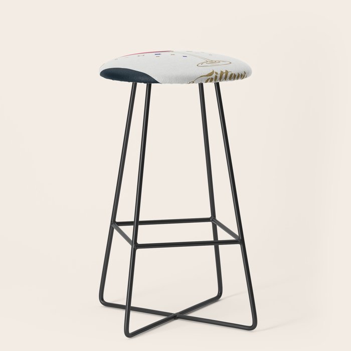 Cosmopolitan Cocktail Zodiac Sign Stool Gallery Image 1