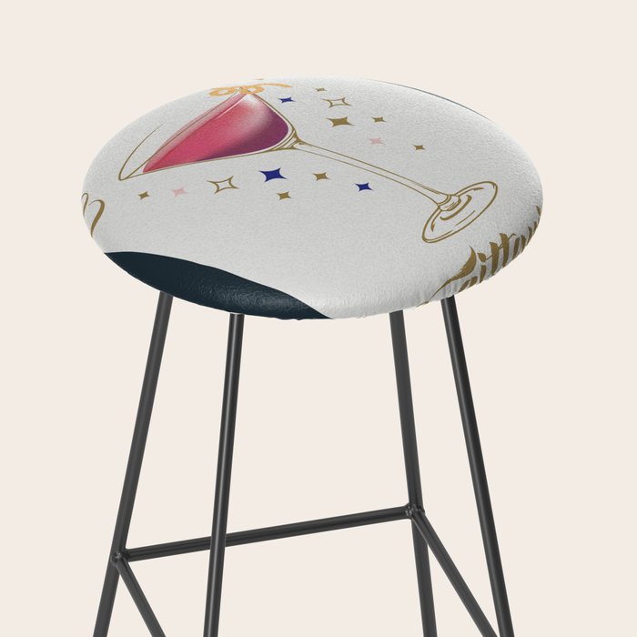 Cosmopolitan Cocktail Zodiac Sign Stool Gallery Image 2