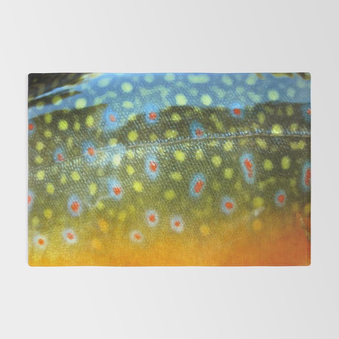 Brook Trout Skin Fly Fishing Rug Gallery Image 2
