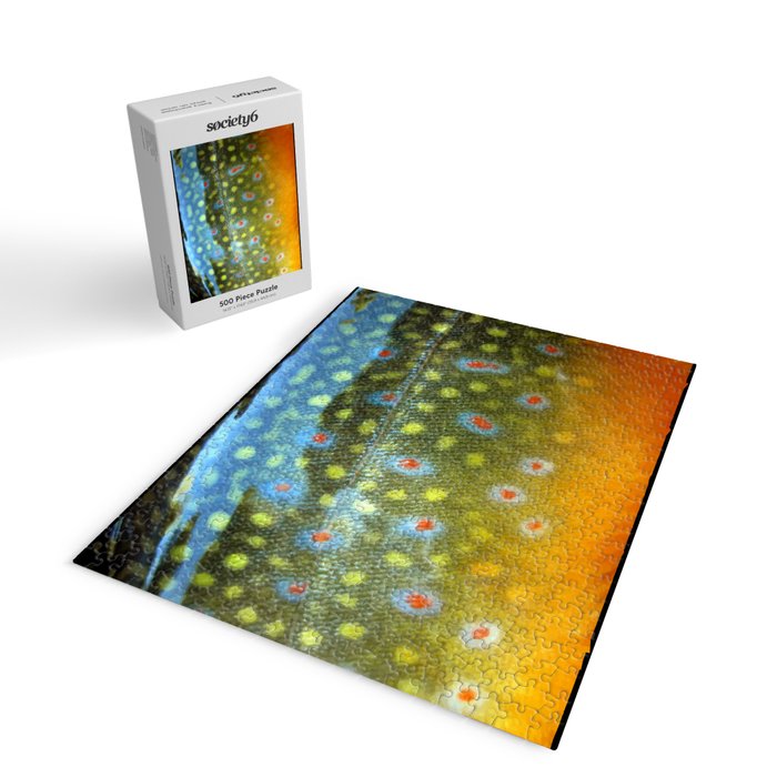 Brook Trout Skin Fly Fishing Jigsaw Puzzle Gallery Image 2