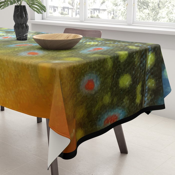 Brook Trout Skin Fly Fishing Tablecloth Gallery Image 3