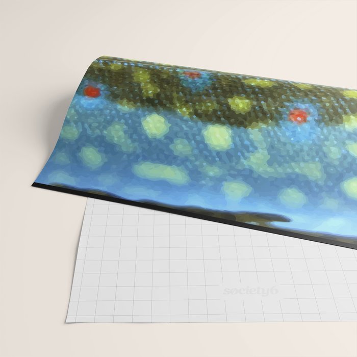 Brook Trout Skin Fly Fishing Wrapping Paper Gallery Image 2